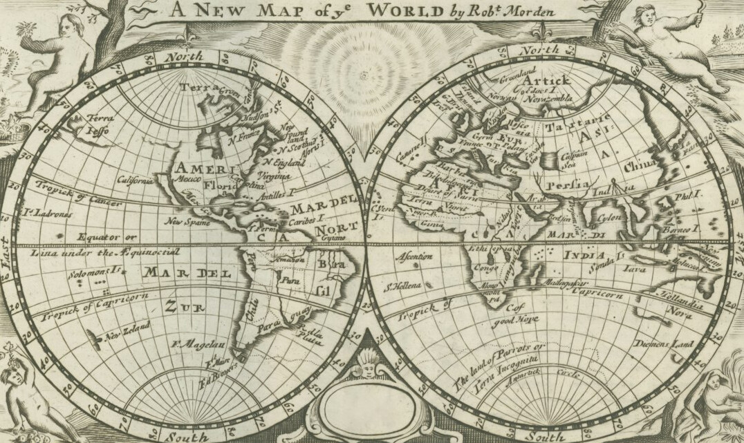world map with facts