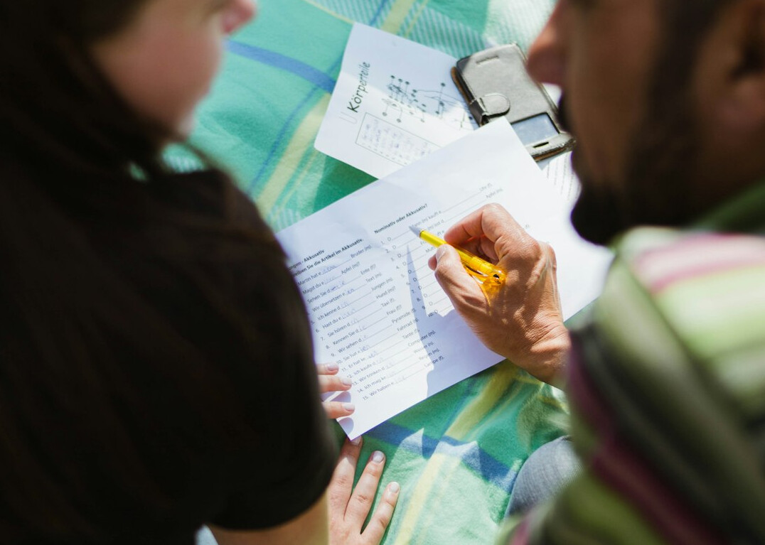 fact checker reviewing documents